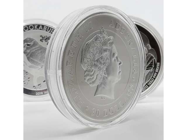5x zilveren munt elizabeth ii, o.a australian kookaburra / australian koala - afbeelding 11 van  15