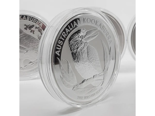 5x zilveren munt elizabeth ii, o.a australian kookaburra / australian koala - afbeelding 12 van  15