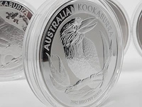 5x zilveren munt elizabeth ii, o.a australian kookaburra / australian koala - afbeelding 12 van  15