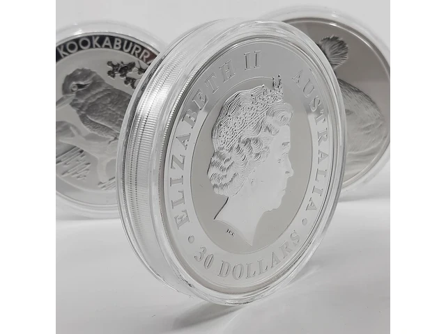 5x zilveren munt elizabeth ii, o.a australian kookaburra / australian koala - afbeelding 13 van  15