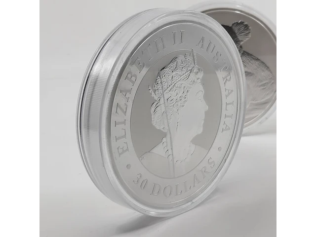 5x zilveren munt elizabeth ii, o.a australian kookaburra / australian koala - afbeelding 15 van  15