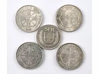 5x zilveren munten (90,85 gram) - afbeelding 2 van  2