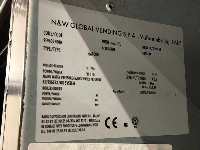 6-38r/nlq sm7000 snoepautomaat - afbeelding 8 van  16