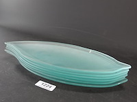 6 bladvormige glazen schalen - afbeelding 5 van  5