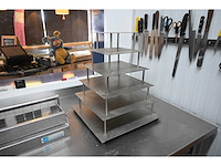 6-delige rvs bruidstaart etagiére - afbeelding 1 van  3