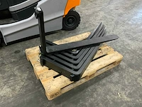 6 heftruckvorken op pallet