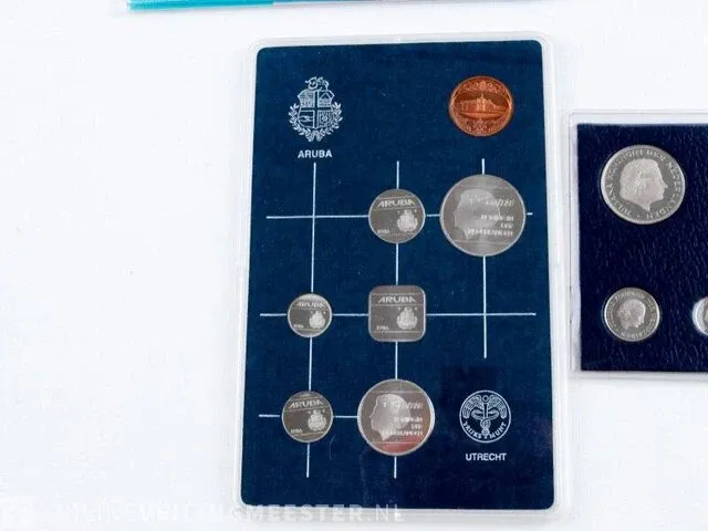 6 muntsets aruba en nederland , 1980-2004 - afbeelding 7 van  10