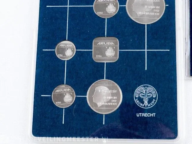 6 muntsets aruba en nederland , 1980-2004 - afbeelding 10 van  10