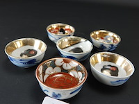 6 oosters porseleinen kommetjes - afbeelding 1 van  3