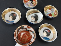 6 oosters porseleinen kommetjes - afbeelding 2 van  3