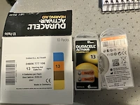 6 pakjes duracell gehoorapparaat batterijen met 6 stuks oranje - afbeelding 4 van  5
