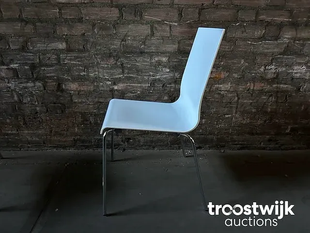 6 pedrali kuadra stapelbare desgin stoelen met beschermcover - afbeelding 4 van  11