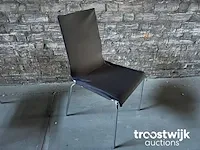 6 pedrali kuadra stapelbare desgin stoelen met beschermcover - afbeelding 10 van  11
