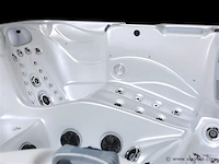 6 persoons outdoor spa met waterjets 230x230cm - wit / zwarte zijkant incl. wifi - afbeelding 15 van  17