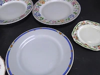6 porseleinen borden - afbeelding 3 van  5