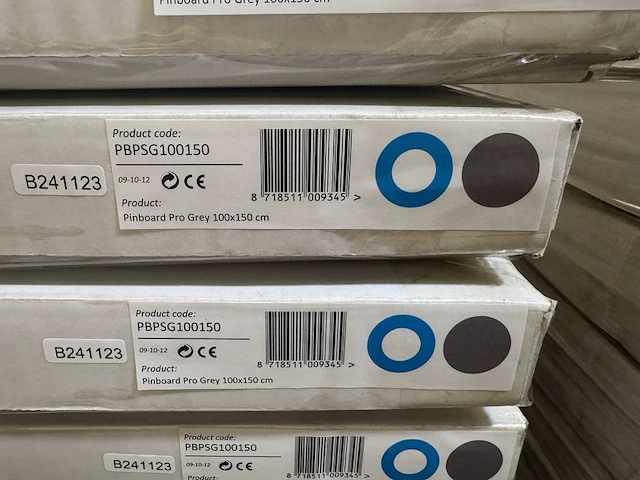 6 prikbord pro series grey 100x150 cm sam creative, pbpsg100150 - afbeelding 3 van  3