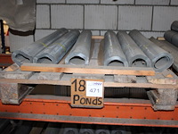 6 rollen lood 18 pounds met breedte 100 cm. ca. 300 kg. - afbeelding 1 van  1