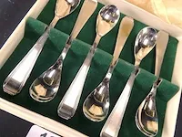 6 sola verzilverde lepel in originele cassette - afbeelding 2 van  5