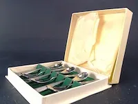 6 sola verzilverde lepel in originele cassette - afbeelding 4 van  5