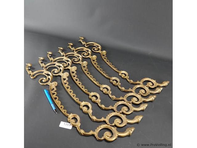 6 vergulde tafelpoten - afbeelding 2 van  5