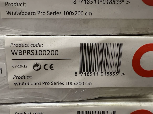 6 whiteboard pro series emaille 100x200 cm sam creative, wbprs100200 - afbeelding 3 van  4