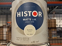 6 x 2,5 liter matte lak, histor, ral 9001 - afbeelding 2 van  2