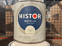 6 x 2,5 liter matte lak, histor, ral 9001 - afbeelding 2 van  2