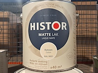 6 x 2,5 liter matte lak, histor, ral 9001 - afbeelding 2 van  2