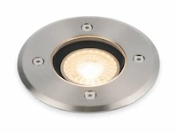 6 x grondspot rond gu10 – ip65 waterdicht – ø110 mm – metaal/pvc – buiten (sgd-02r) - afbeelding 4 van  4