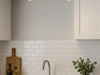 6 x led plafondlamp – 2 spots – di03 – 2 x 5w max – 4000k – neutraal wit – zilver - afbeelding 1 van  4