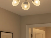 6 x led plafondlamp – 3 spots – hl7160l – max 3 x 5w – 4000k – neutraal wit – zilver - afbeelding 1 van  4