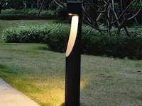 6 x led tuinlamp 12w – 60 cm – 3500k warm wit – 1000 lm – ip54 waterdicht – zwart (sla-35) - afbeelding 2 van  5