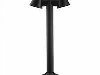 6 x led tuinlamp – 2 x gu10 roterend – 60 cm – ip54 waterdicht – zwart (sla-34) - afbeelding 2 van  5
