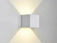 6 x led wandlamp - bidirectioneel - kubus (sw-2312-2) - 10w (wit)