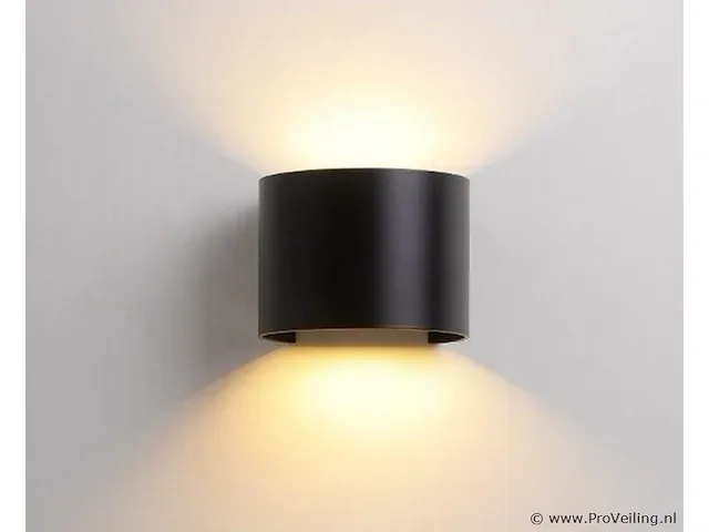 6 x led wandlamp - bidirectioneel - rond (sw-2313) - 10w - afbeelding 3 van  4