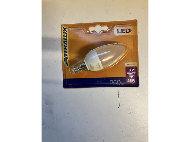 6 x ledlamp kaars 3,2 is 25 watt - afbeelding 4 van  5