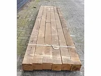 6 x rustieke eiken palen 120 x 120mm lengte 300 cm - afbeelding 2 van  4