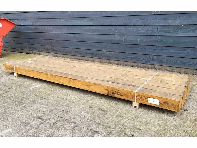 6 x rustieke eiken palen 120 x 120mm lengte 300 cm - afbeelding 3 van  4