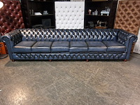 6-zits bank chesterfield, brighton, blauw - afbeelding 2 van  6