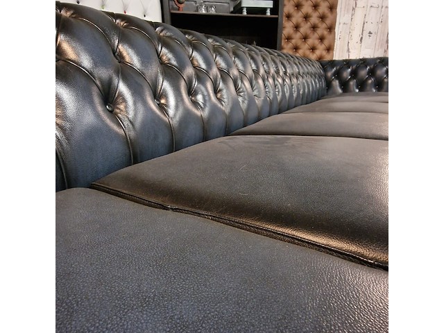 6-zits bank chesterfield, brighton, blauw - afbeelding 5 van  6