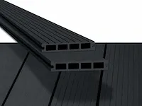 6,0 m² composiet vlonderplank antraciet 420x14.5x2.3 cm - afbeelding 1 van  6