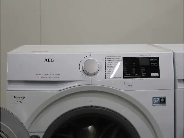 6000 series | lavamat prosense technology wasmachine & aeg 6000 series | lavatherm prosense technology droger - afbeelding 3 van  8