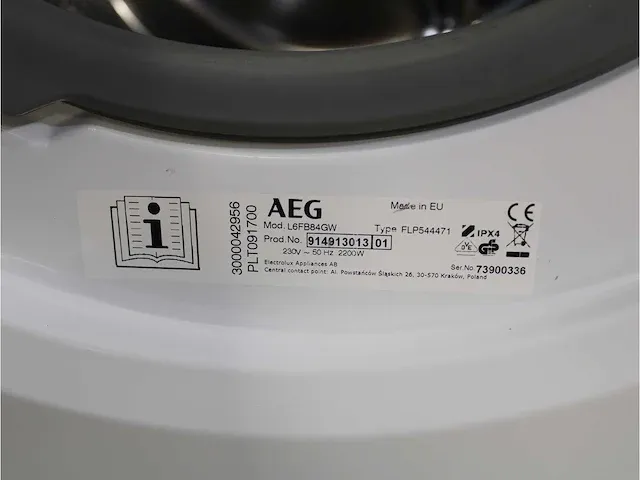6000 series | lavamat prosense technology wasmachine & aeg 6000 series | lavatherm prosense technology droger - afbeelding 5 van  8