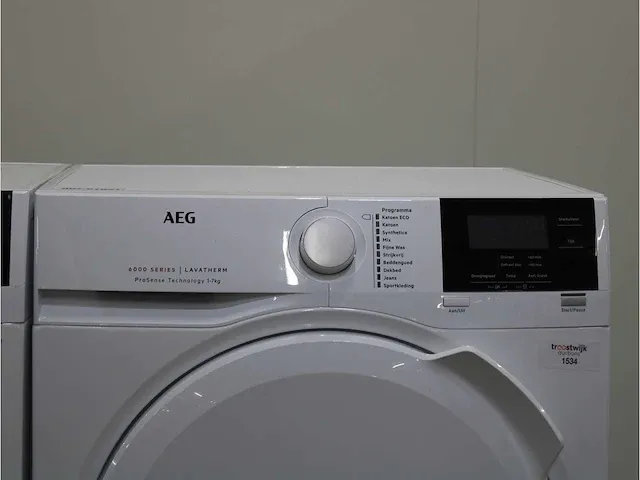 6000 series | lavamat prosense technology wasmachine & aeg 6000 series | lavatherm prosense technology droger - afbeelding 6 van  8