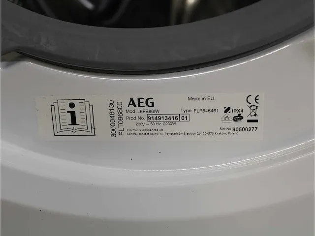 6000 series | lavamat prosense technology wasmachine & aeg 7000 series | lavatherm sensidry technology droger - afbeelding 5 van  8