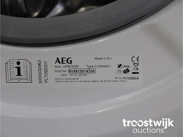 6000 series | lavamat prosense technology wasmachine & aeg 7000 series | lavatherm sensidry technology droger - afbeelding 5 van  8