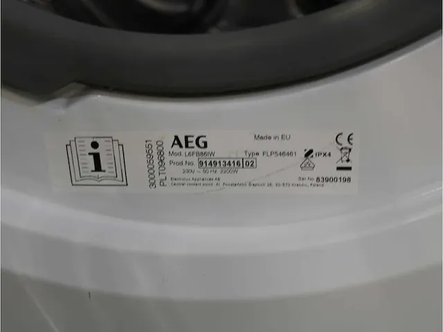 6000 series | lavamat prosense technology wasmachine & aeg 8000 series | lavatherm absolutecare system droger - afbeelding 5 van  8