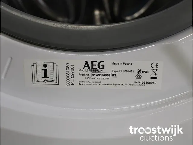 6000 series | lavamat prosense technology wasmachine & aeg 8000 series | lavatherm absolutecare system droger - afbeelding 5 van  8