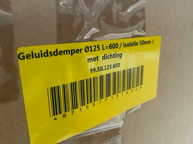 60cm 125mm geluidsdemper (7x) - afbeelding 6 van  6