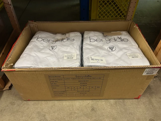 60x dames t-shirt met ronde hals berydale - afbeelding 1 van  4
